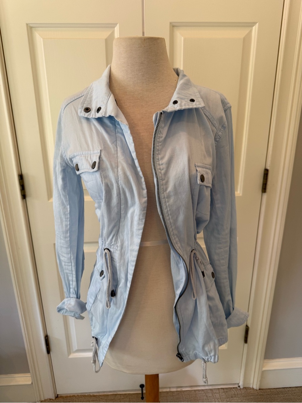 Women’s Light Blue Utility Anorak Jacket